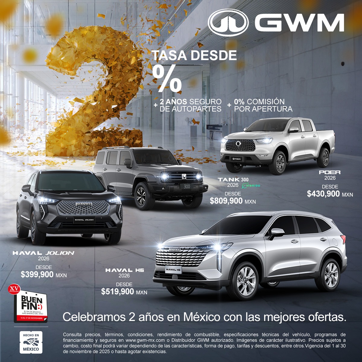 promociones GWM
